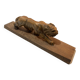 Sculpture de tigre en bois