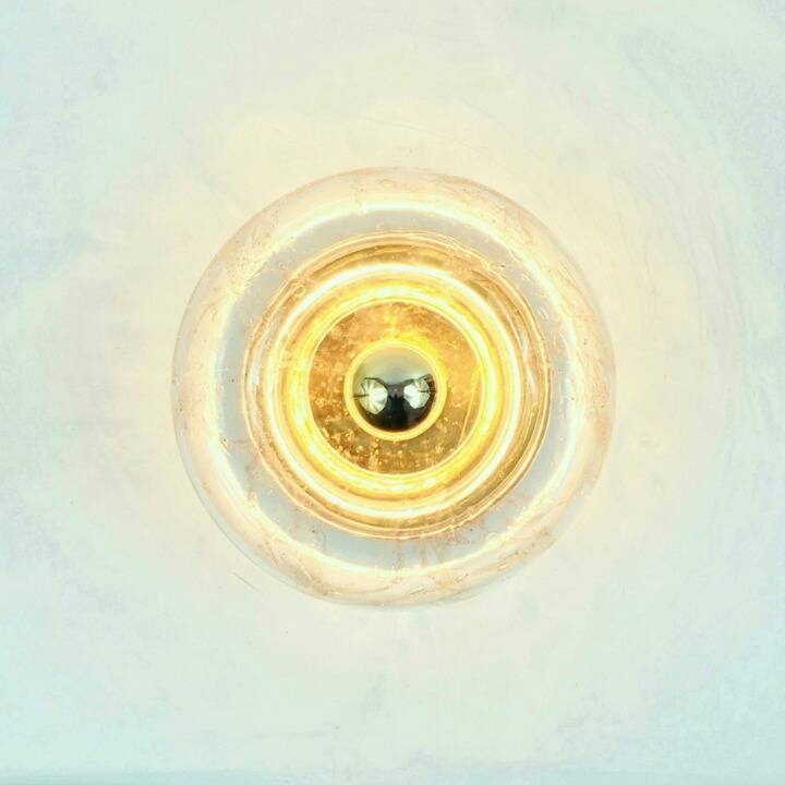 Mid-Century 'Donut' Glass Wall Light or Ceiling Light from Doria, 1960s