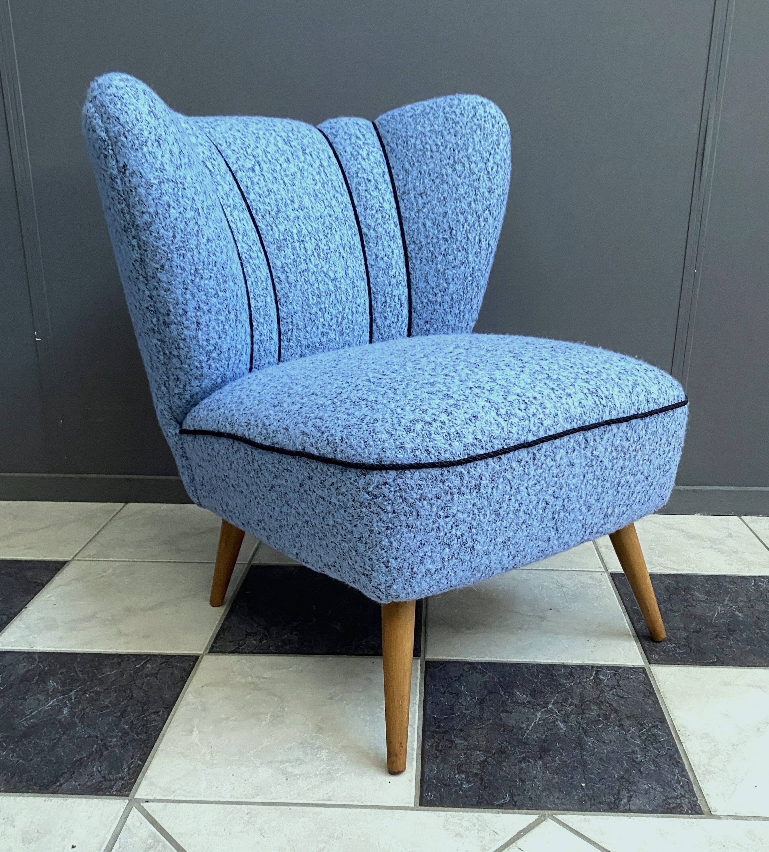 Blue cocktail chair 1950s