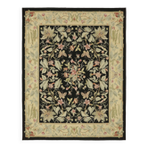 Handmade European Vintage Aubusson Kilim 242 cm x 311 cm