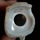 Card holder door porcelain menu dog Art Deco Limoges France