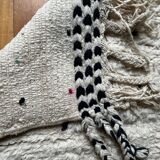 Berber Beni Ouarain handmade rug with colorful polka dots, 100% wool