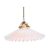Suspension en opaline rose