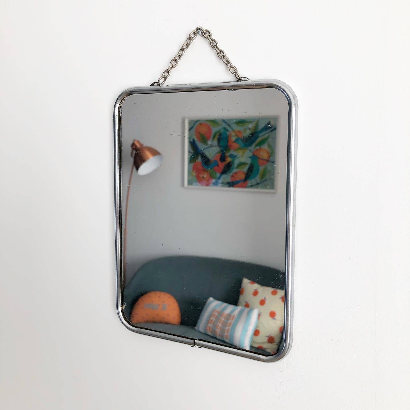 Vintage barber mirror