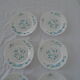 6 plates desserts veronica blue flowers myosotis arcopal france