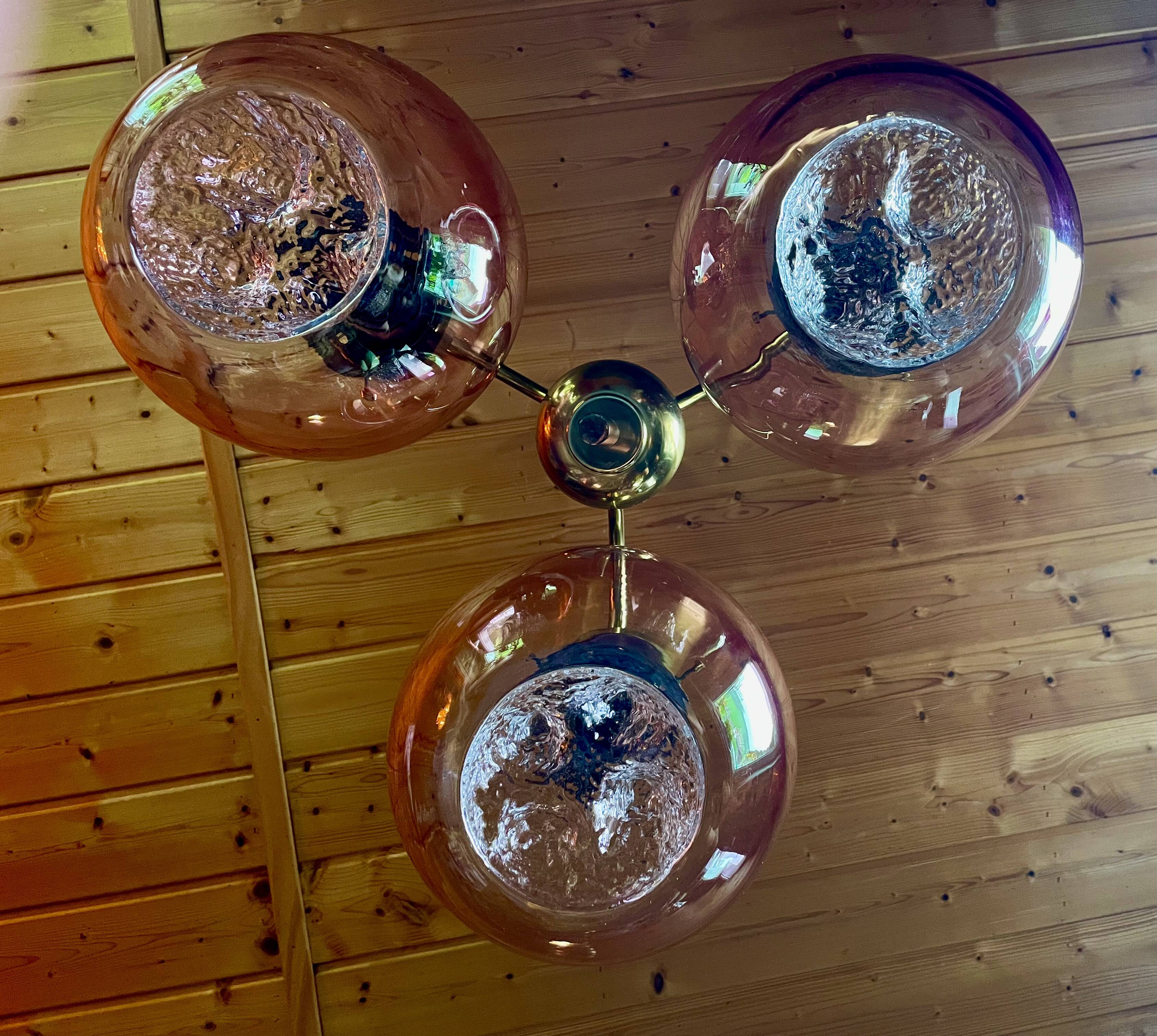 Large exceptional chandelier, Swiss made, 1960s/1970s