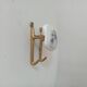 Set of 2 wall coat hooks in Bakelite and brass from the 1950s/60s.