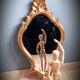 Miroir doré baroque