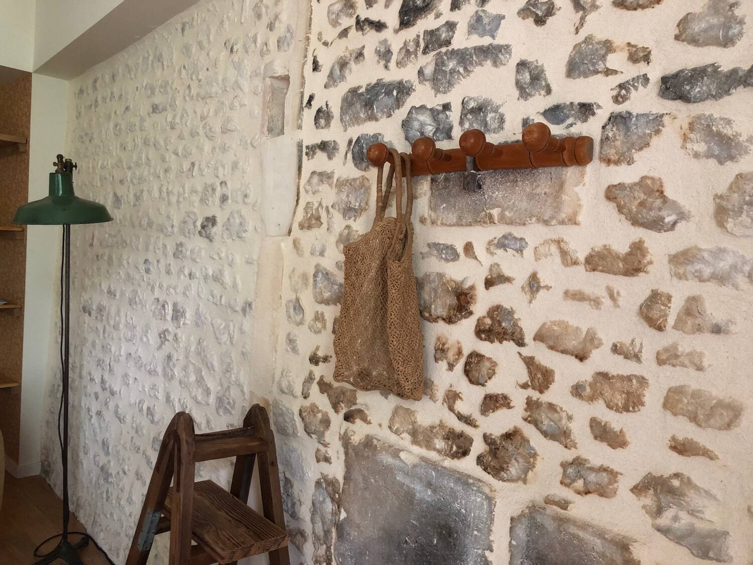 Antique wooden coat hook