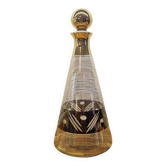 Art Deco style glass carafe with gold decoration