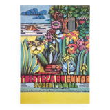 Vintage 1970s Baden Powell Maximalist Bossa Nova Concert Poster