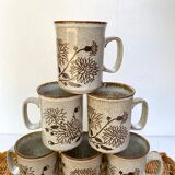 Tasses en grès vintage made in Scotland