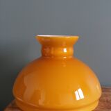 Caramel ochre opaline glass globe lampshade