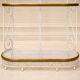 Baker's Shelf – Belle Époque Style – White Lacquered Iron and Brass
