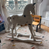 Wooden rocking horse