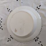Plat de service ou assiette creuse en faïence de Longwy ," Cyprus"