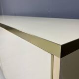 Beige lacquered credenza, 1970s