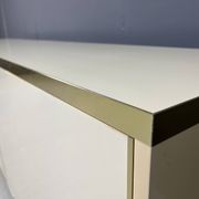 Beige lacquered credenza, 1970s