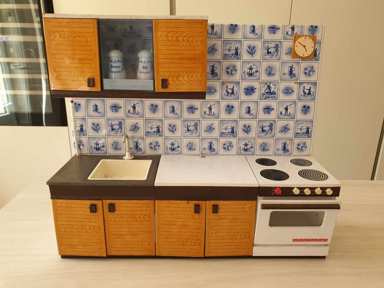 70s sheet metal doll kitchen
