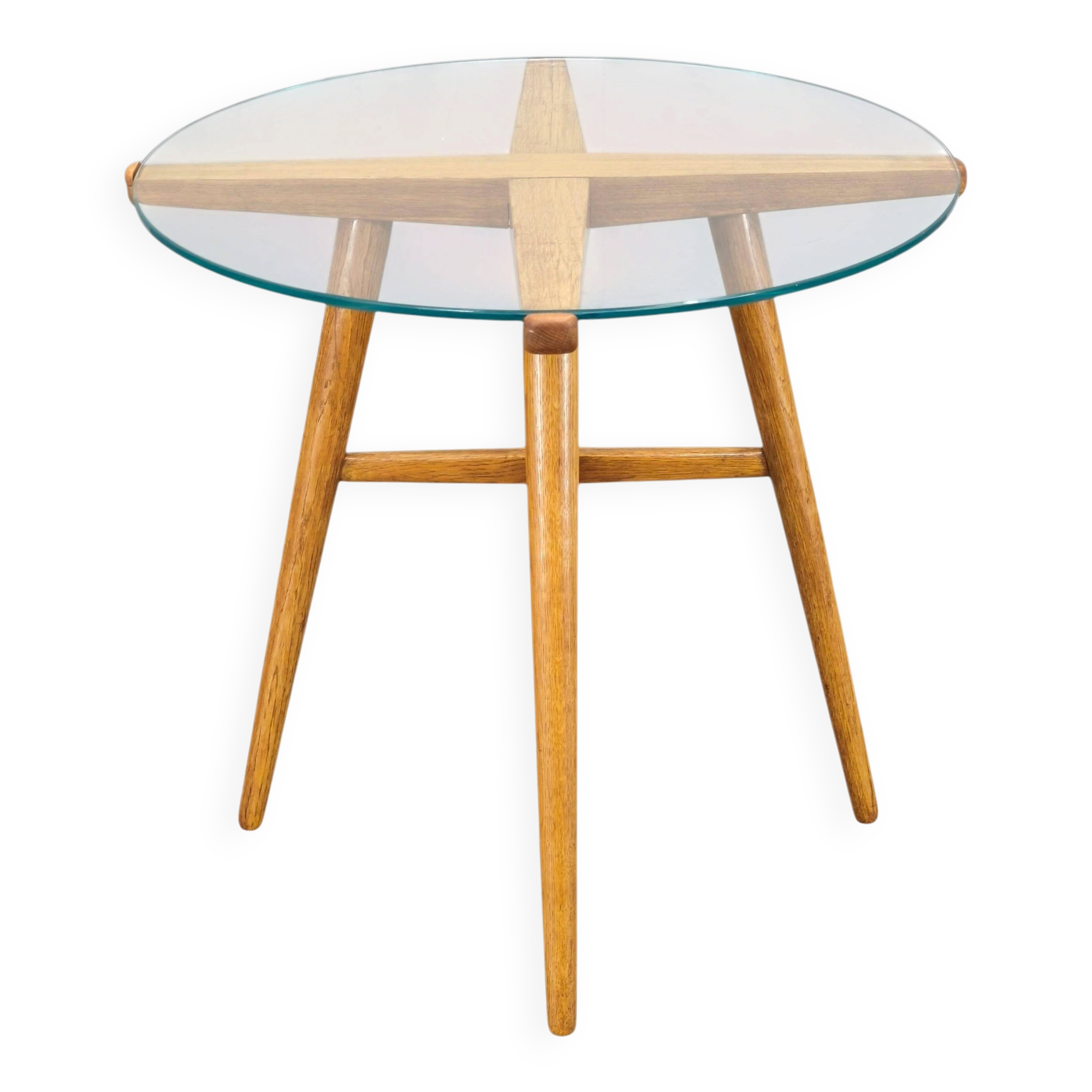 Table basse rare par Jiri Rathousky pour Krasna Jizba, années 1940.