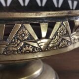 Art Deco brass basket