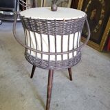Vintage wicker worker