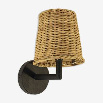 Rattan Sconce