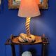 Lampe en corde année 60