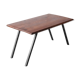 Solid wood coffee table and metal feet-1960