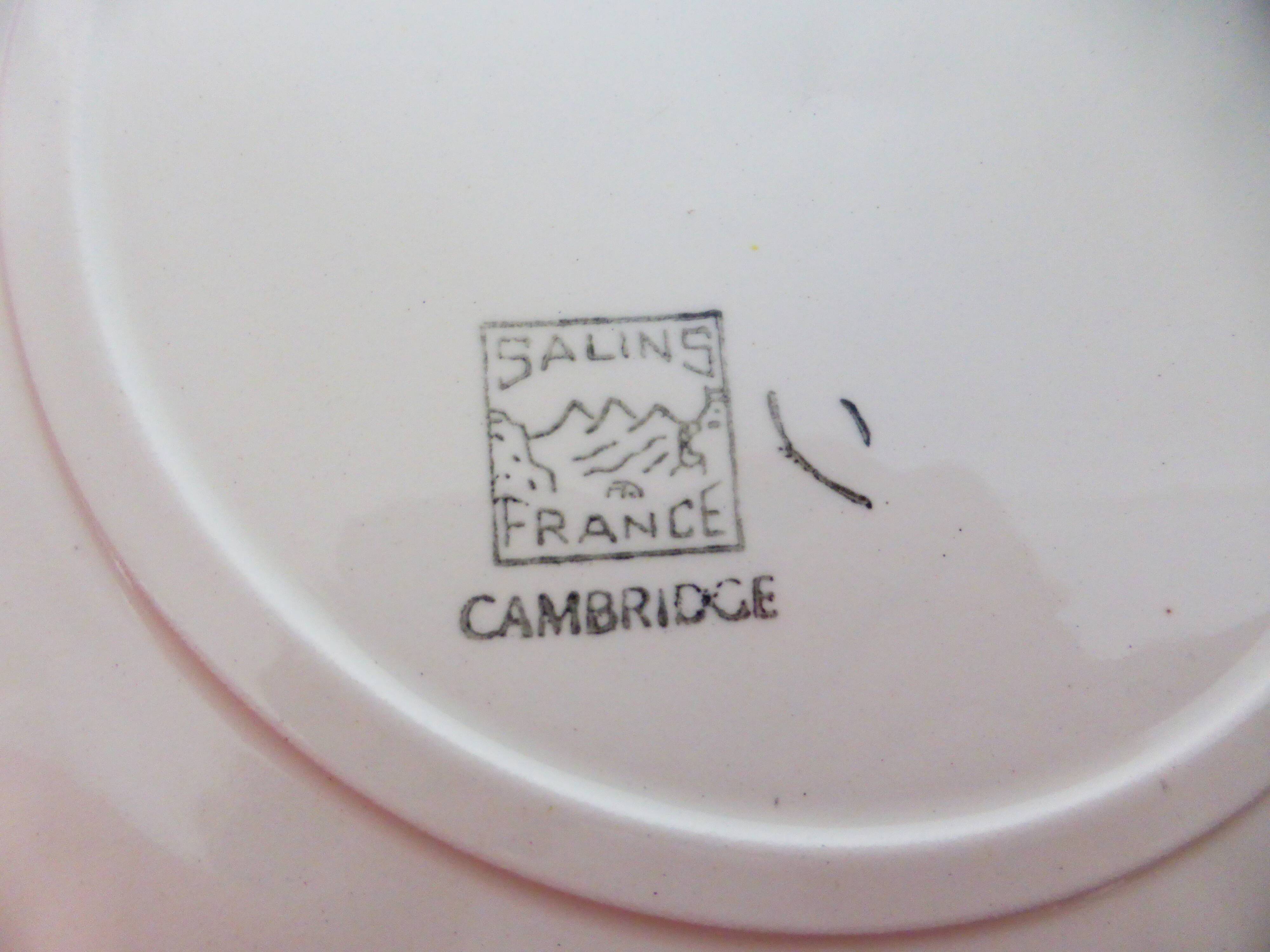 6 flat plates from the Cambridge 210309 Salins factory
