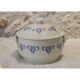 Small soup tureen, covered pot, in Saint Uze earthenware, early 20th century.