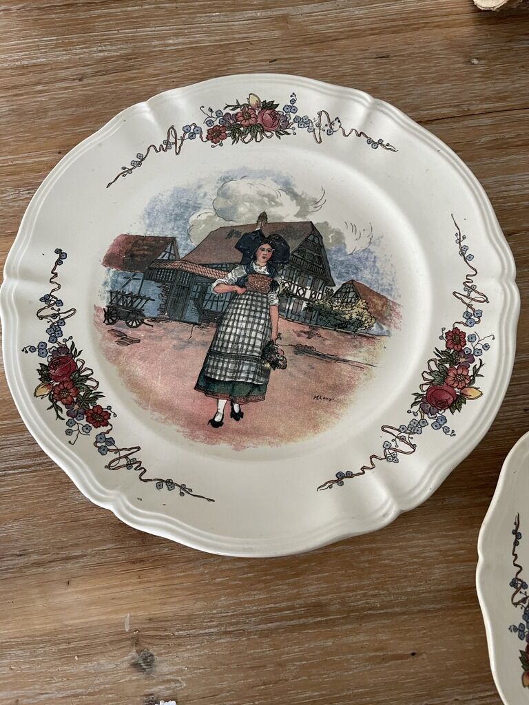 Obernai presentation plate and plate