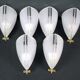 Six VeArt Murano wall lamps by Guismondi for Artemide