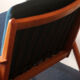 Scandinavian armchair with sea blue-green covers 1950s