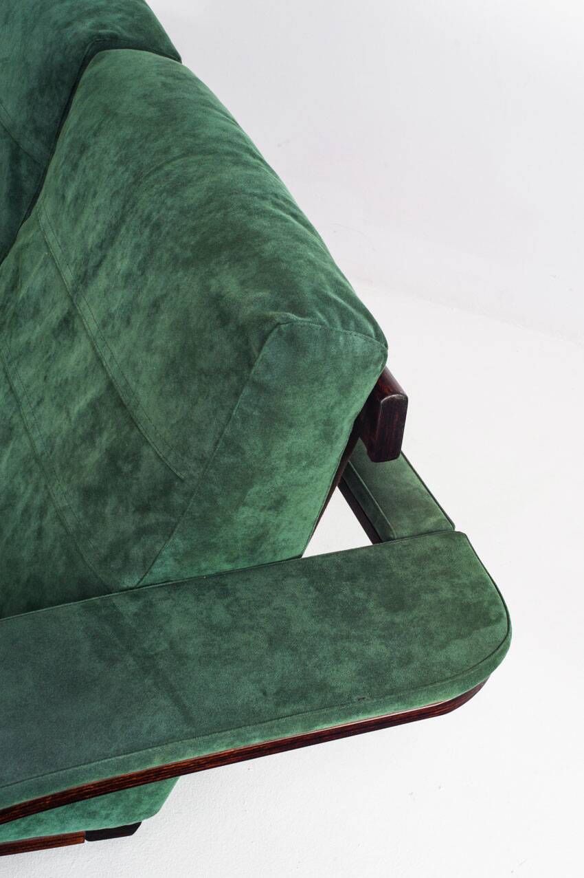Vintage 2-3 seater sofa in alcantara. Åke Fribyter for Nelo Möbel. Sweden.