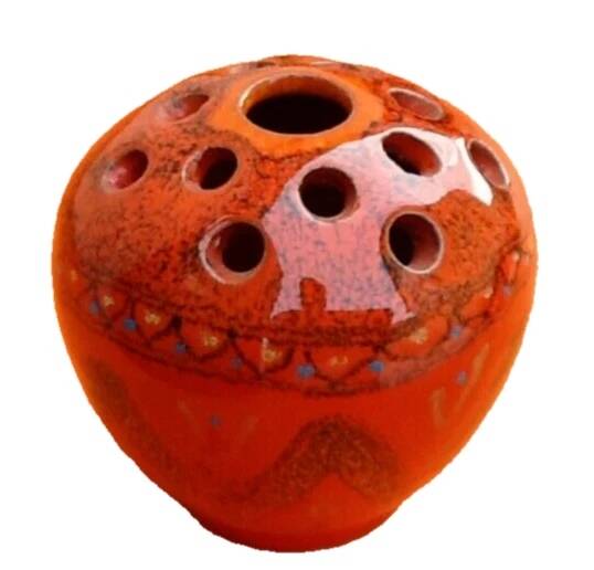 Centerpiece vase flower pick glazed ceramic