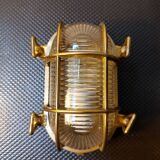Brass marine corridor wall light