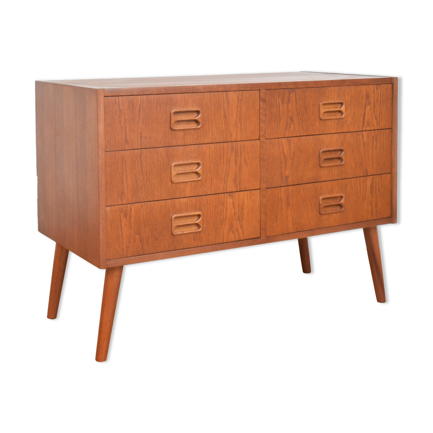 Danish oak chest of drawers
