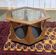 1970s octagonal GPlan gueridon in teak with a glass top.