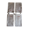 Series of four tea towels old mestizo monogram 54 X 91 cm