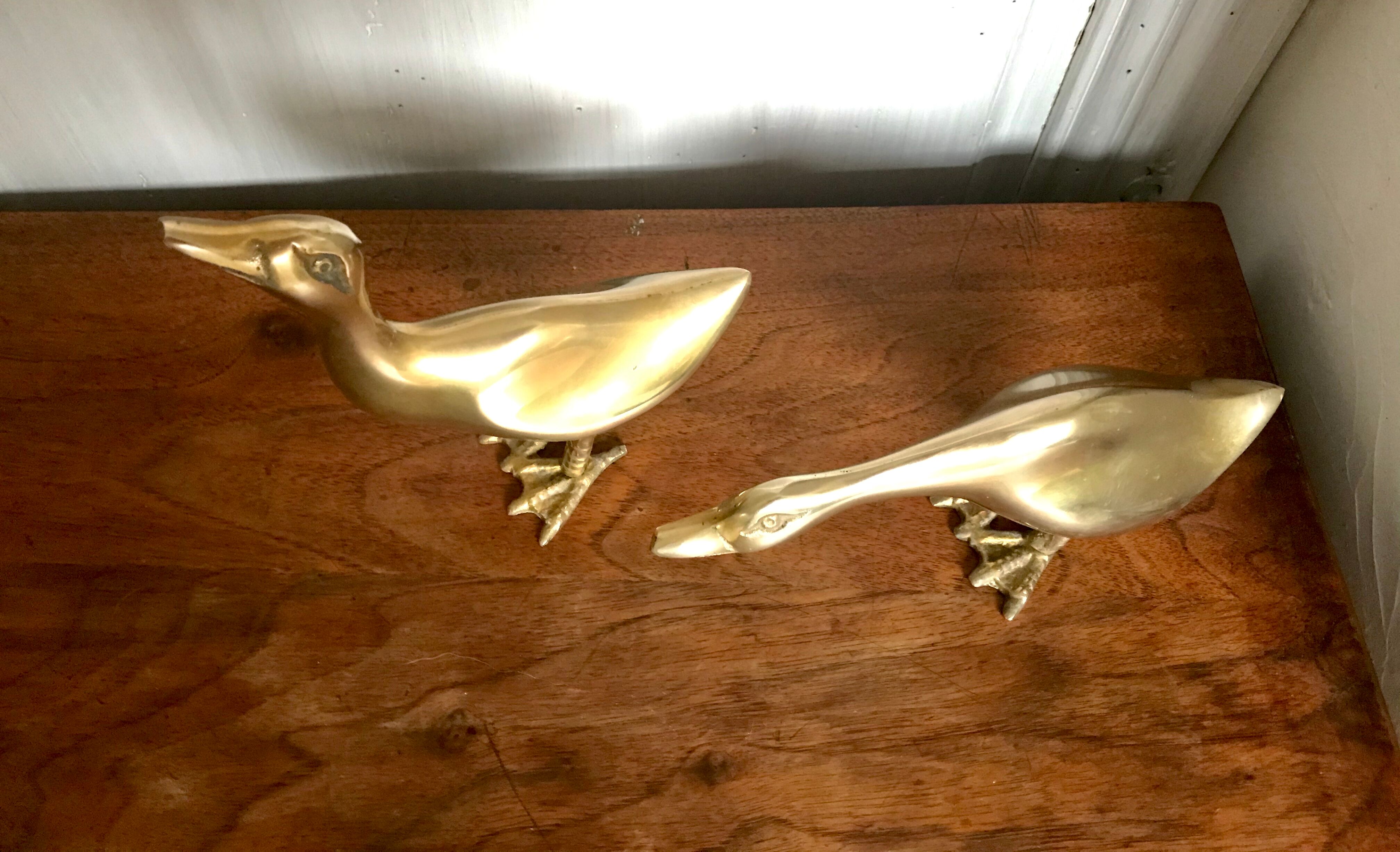 Brass duck couple