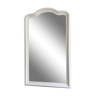 Miroir fin XIXème blanc, 135x80 cm