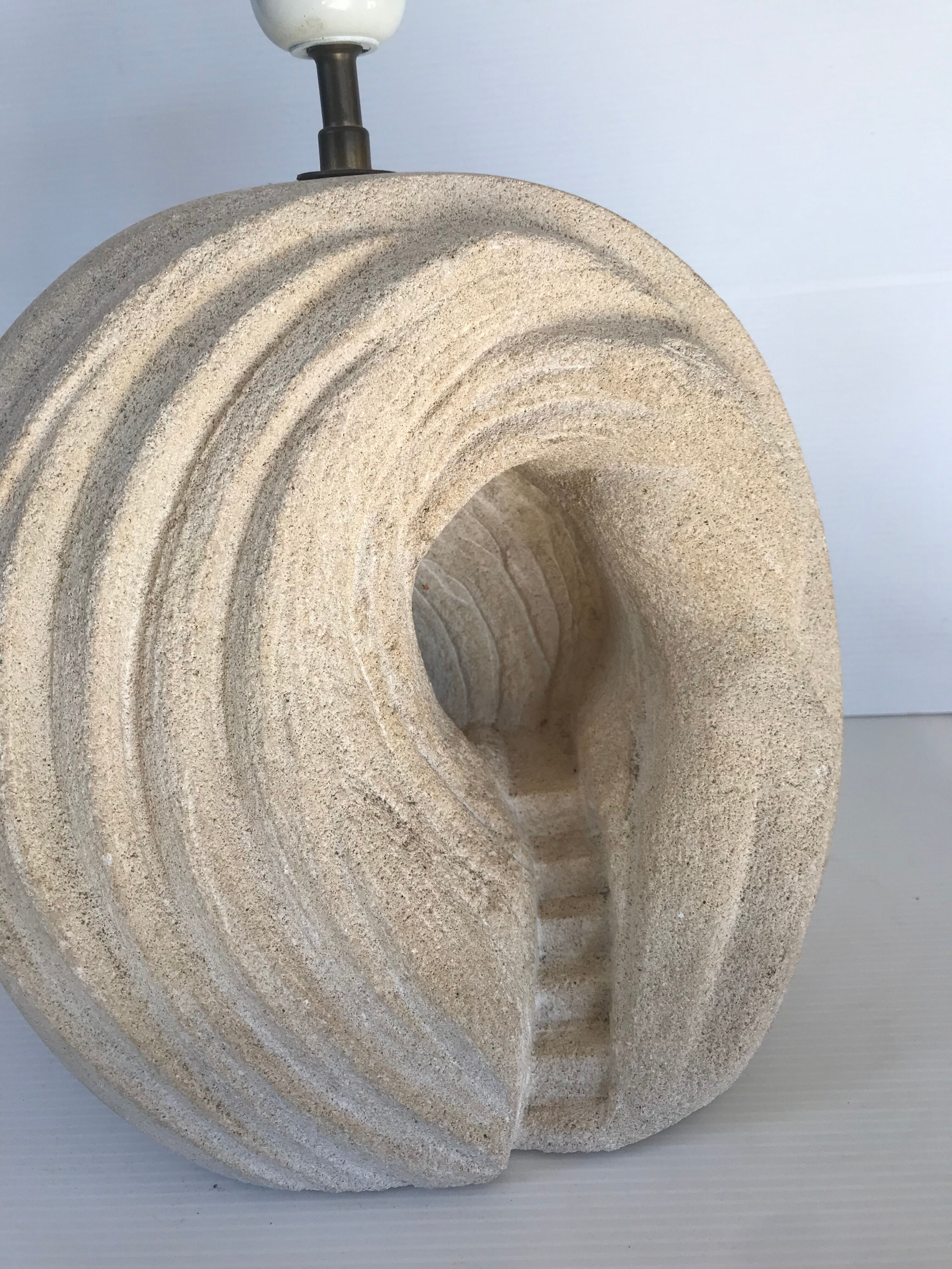 Stone lamp Arsène Galisson