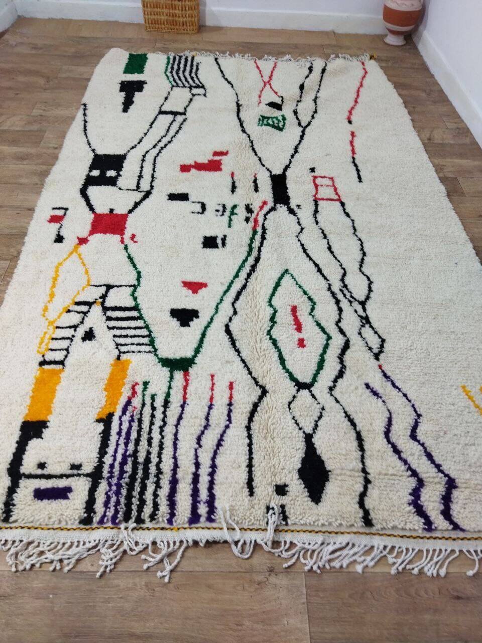 Handmade Moroccan Berber rug 315 X 190 CM