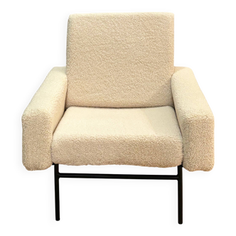 Set de 2 fauteuils Guariche édition Airborne retapissés