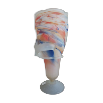 Blown glass vase signed on the base
