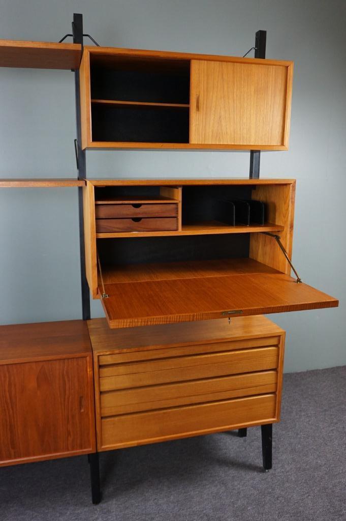 Royal System freestanding wall unit by Poul Cadovius