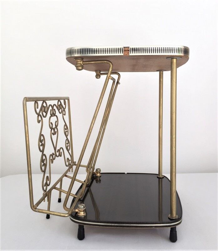 Vintage magazine holder table