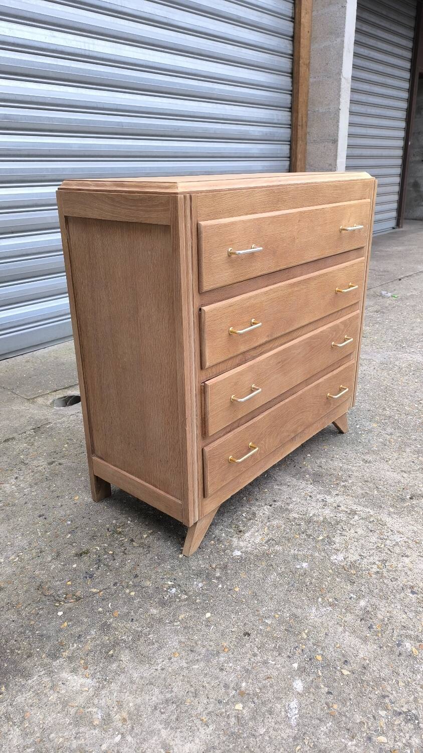 1960 compass foot chest of drawers