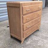 1960 compass foot chest of drawers